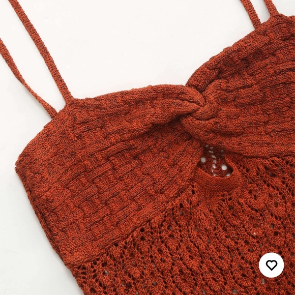 Cider Crochet Dress with Slit - Picture 2 of 9